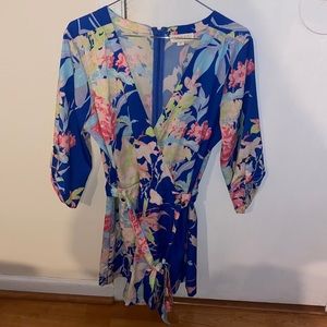 Yumi Kim Floral romper size medium